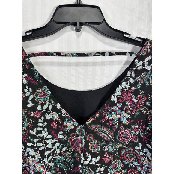 NWT Speechless Black Flowy Dress XL V-Neck Fairy Witchy - Picture 6 of 9